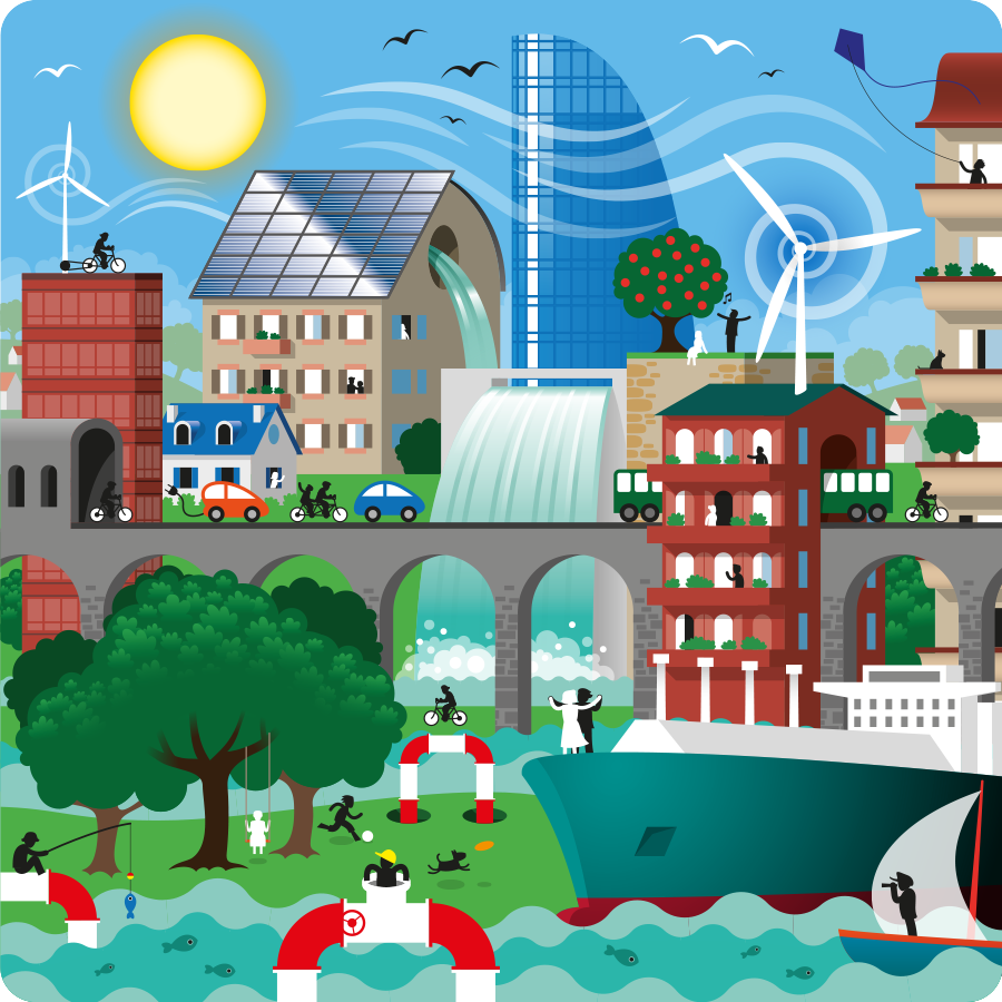 Illustration vectorielle sur les énergies